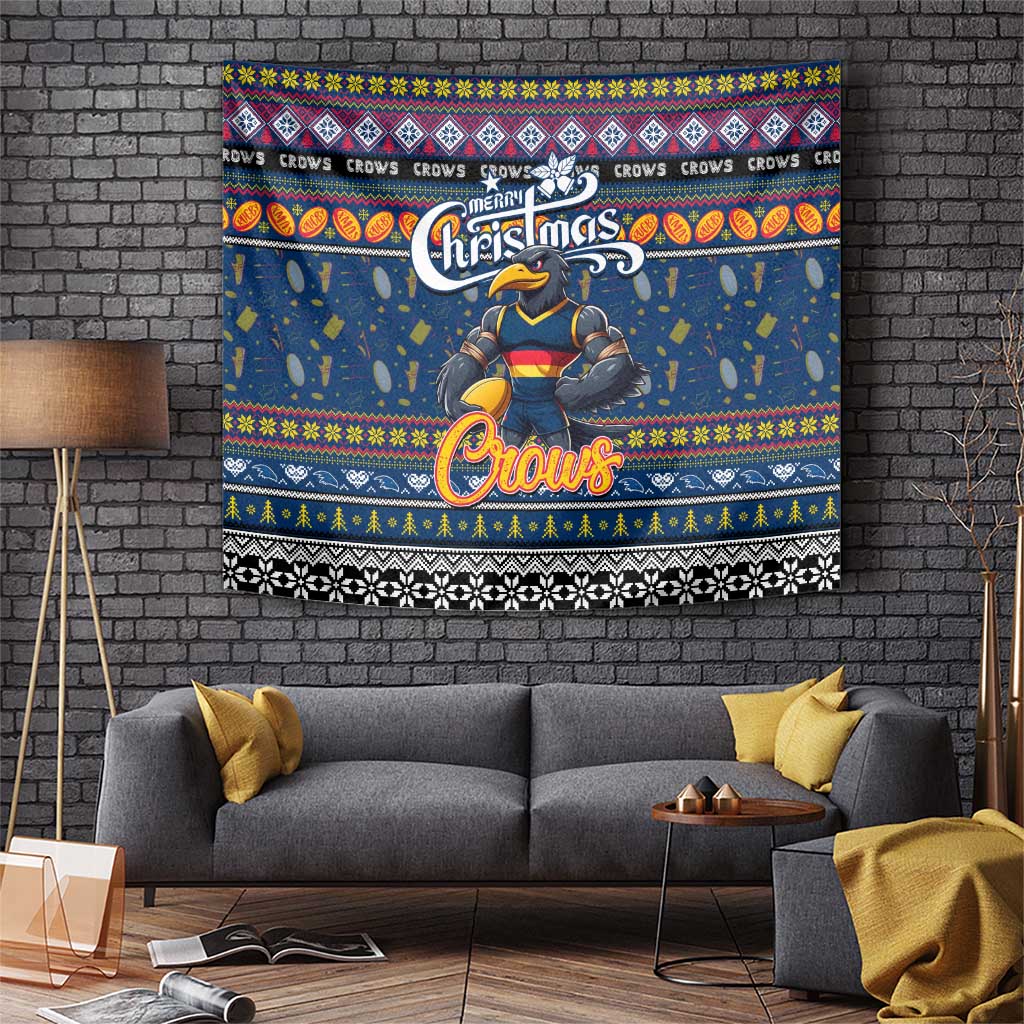 Crows Football Xmas Tapestry Australia AFL Mascot - Vibe Hoodie Shop