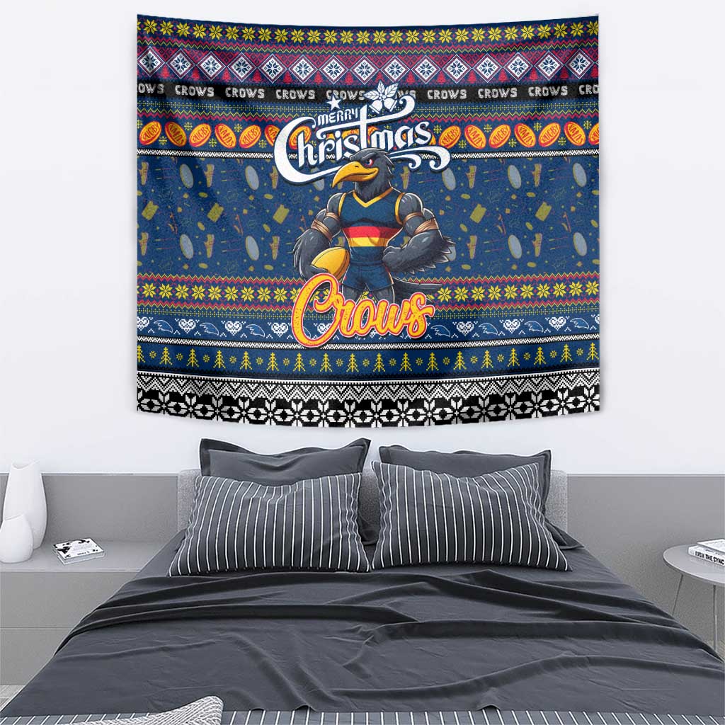 Crows Football Xmas Tapestry Australia AFL Mascot - Vibe Hoodie Shop