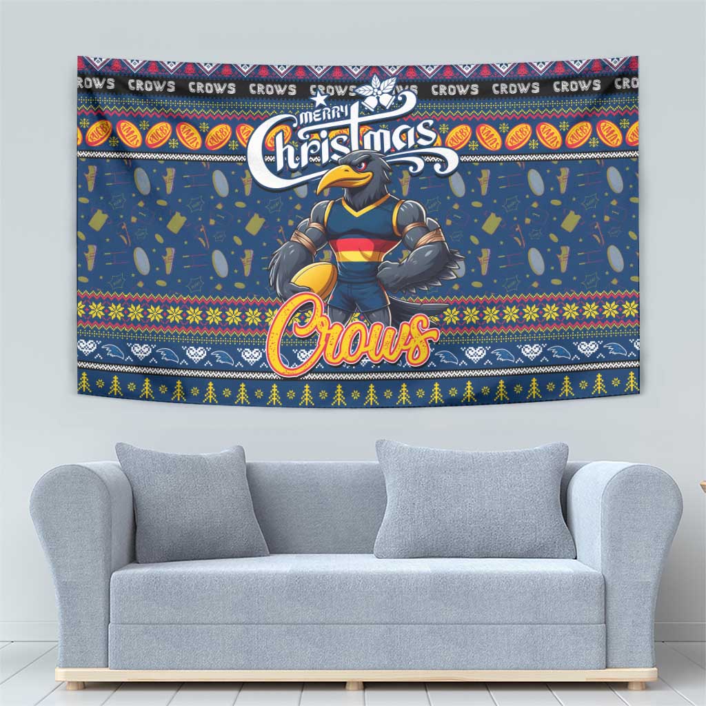 Crows Football Xmas Tapestry Australia AFL Mascot - Vibe Hoodie Shop