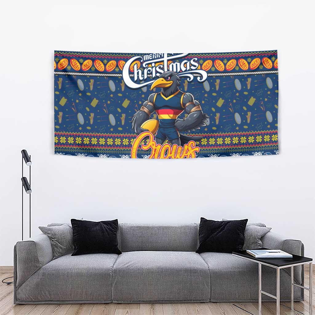 Crows Football Xmas Tapestry Australia AFL Mascot - Vibe Hoodie Shop