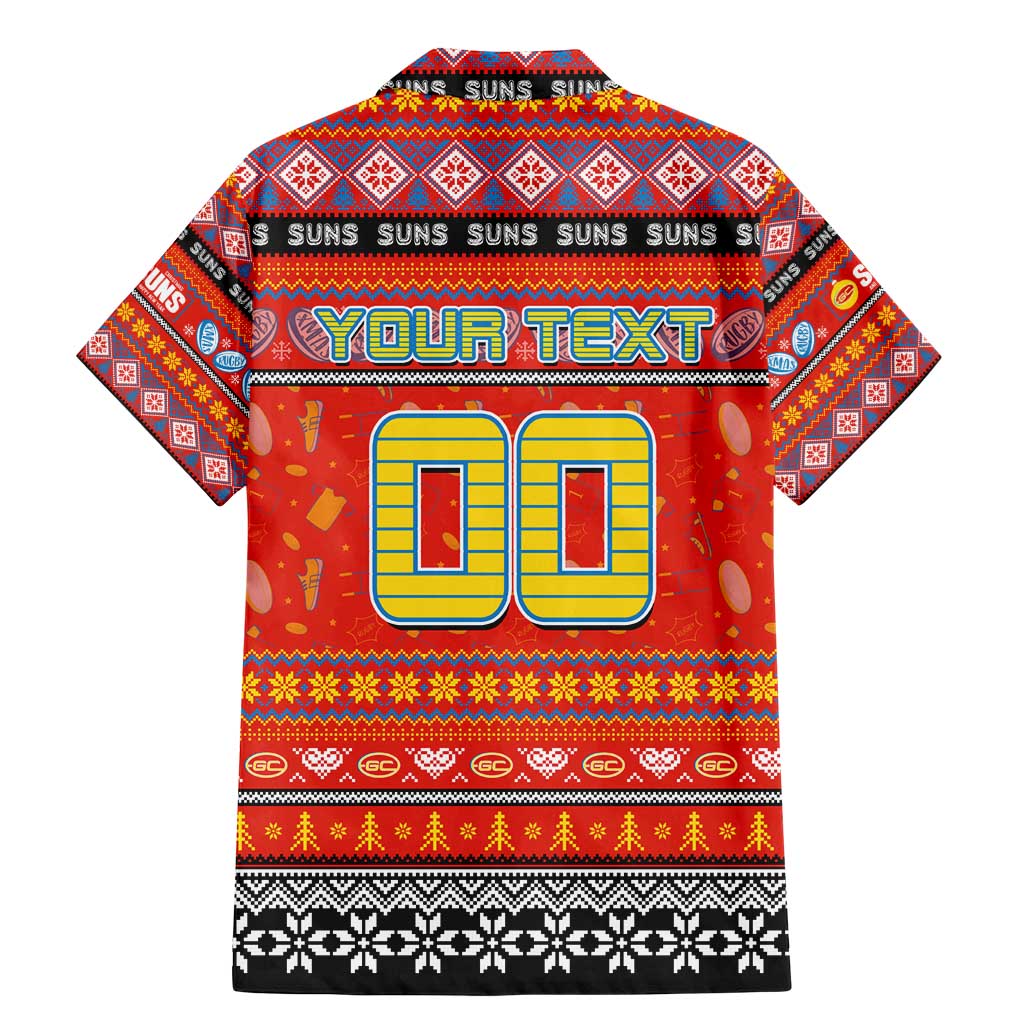 Personalized Suns Rugby Xmas Family Matching Mermaid Dress and Hawaiian Shirt Australia AFL Mascot