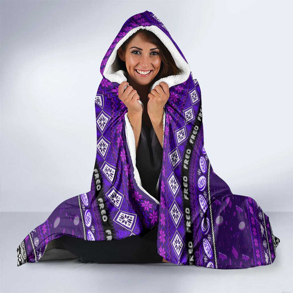 Freo Football Xmas Hooded Blanket Australia AFL Mascot