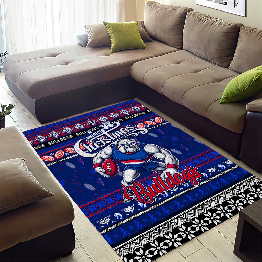 Bulldogs Football Xmas Area Rug Australia AFL Mascot - Vibe Hoodie Shop