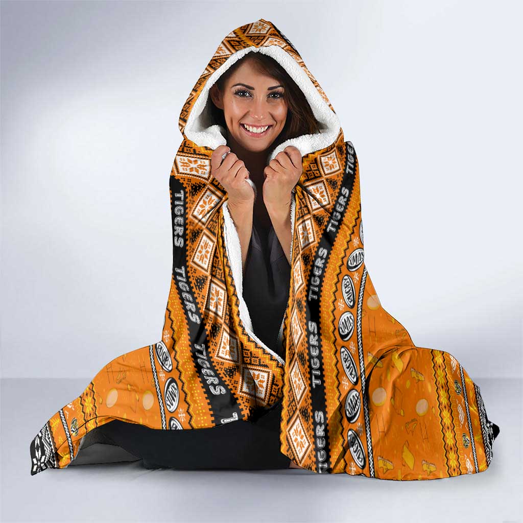 Tigers Football Xmas Hooded Blanket Australia AFL Mascot