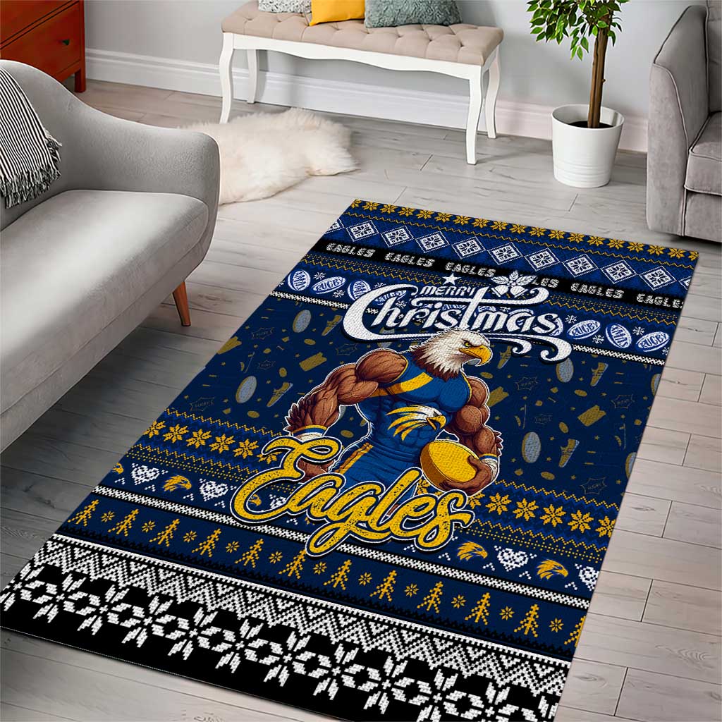 Eagles Football Xmas Area Rug Australia AFL Mascot - Vibe Hoodie Shop