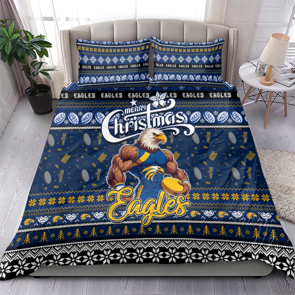 Eagles Football Xmas Bedding Set Australia AFL Mascot - Vibe Hoodie Shop