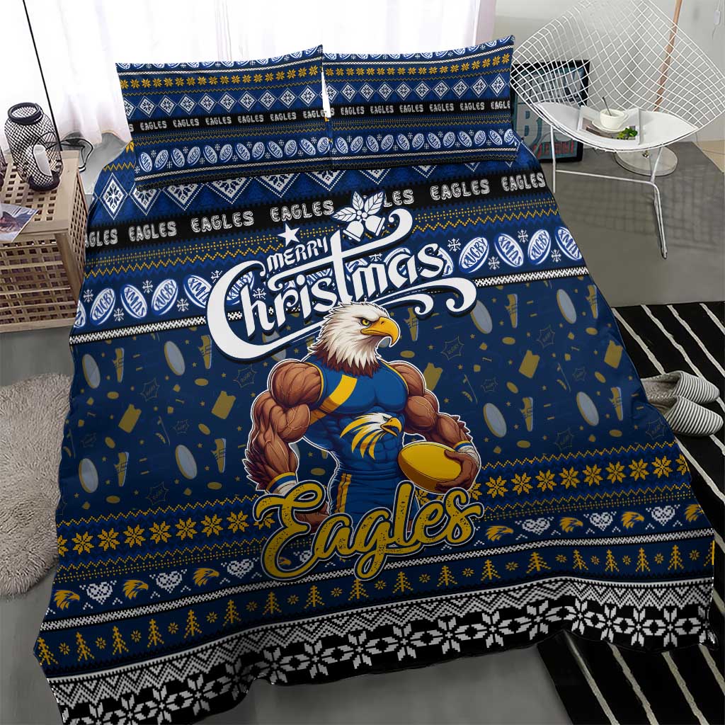 Eagles Football Xmas Bedding Set Australia AFL Mascot - Vibe Hoodie Shop