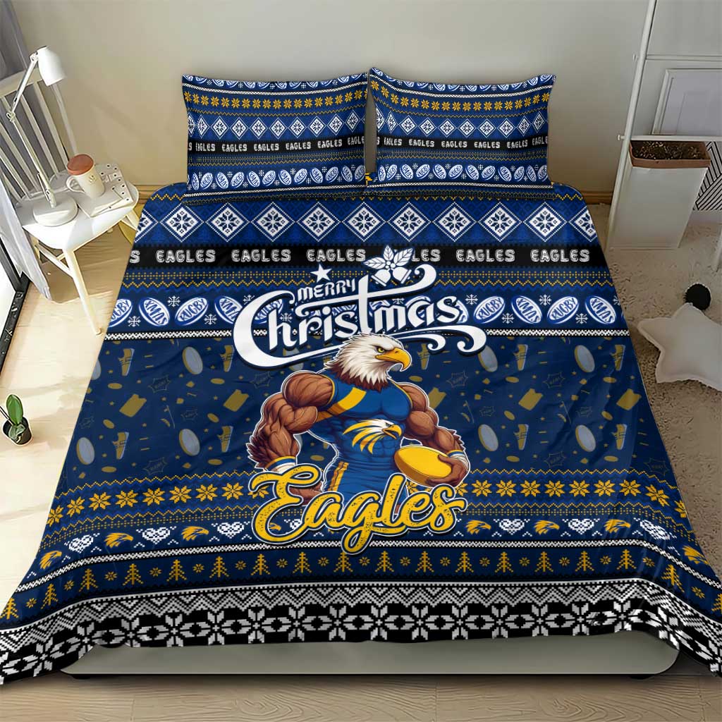 Eagles Football Xmas Bedding Set Australia AFL Mascot - Vibe Hoodie Shop