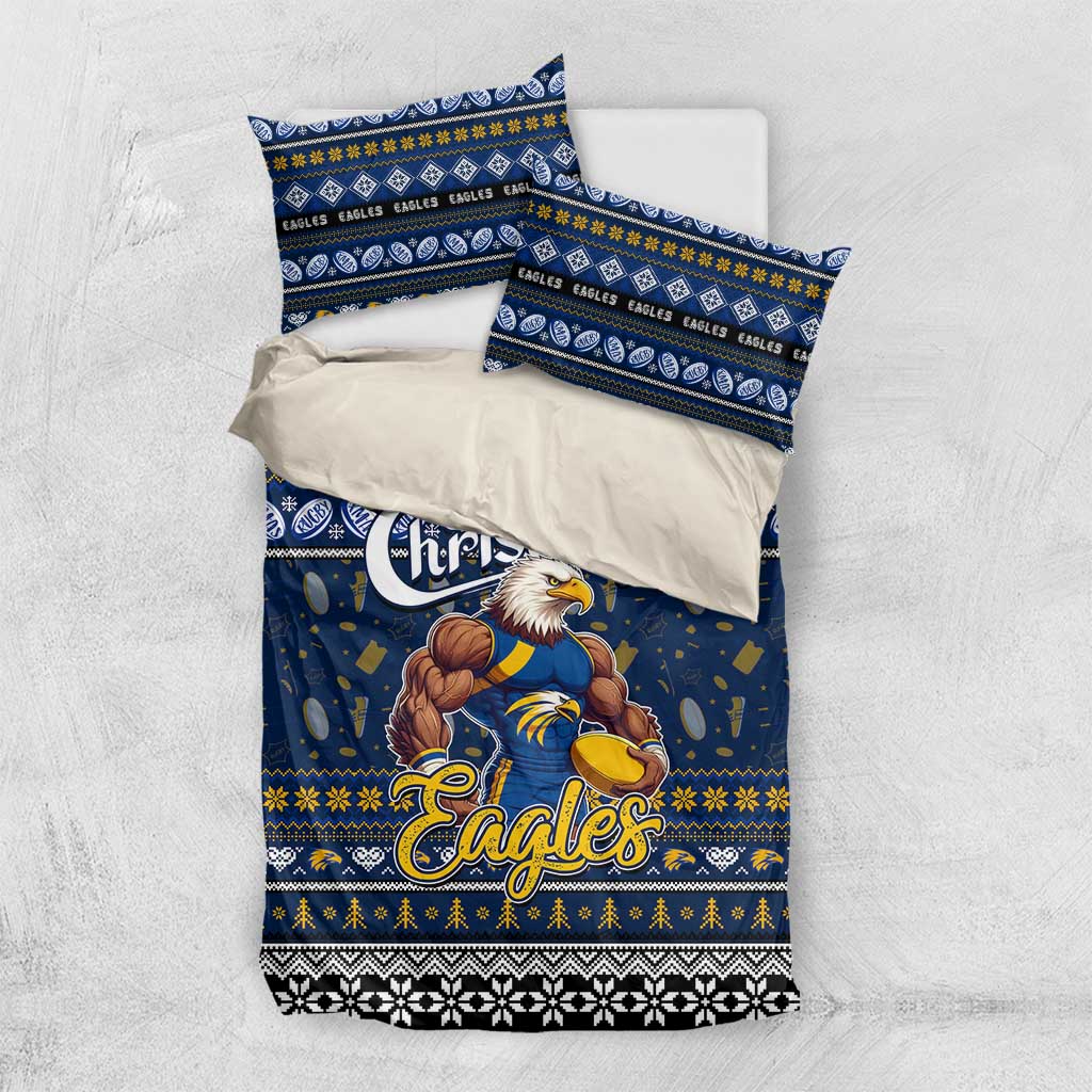 Eagles Football Xmas Bedding Set Australia AFL Mascot - Vibe Hoodie Shop