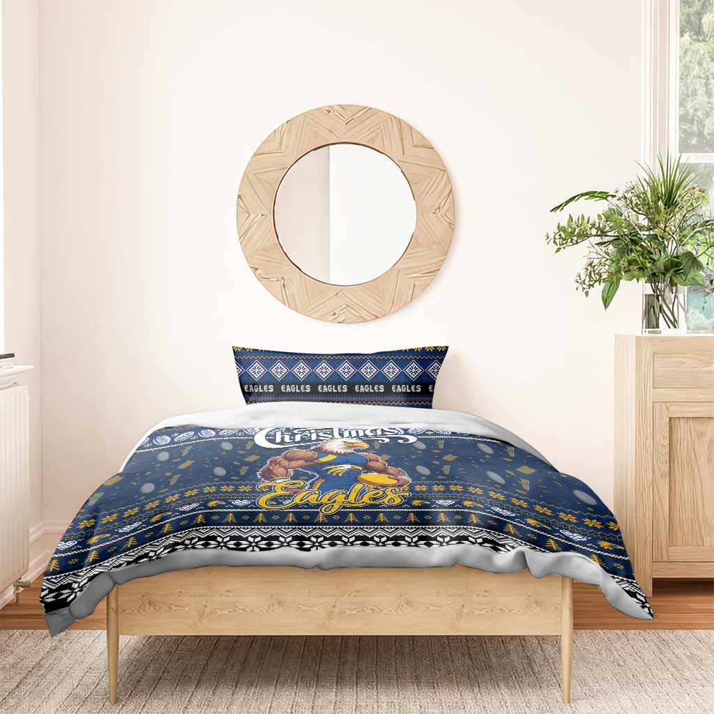 Eagles Football Xmas Bedding Set Australia AFL Mascot - Vibe Hoodie Shop