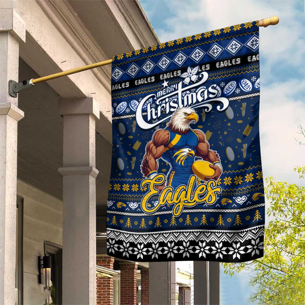 Eagles Football Xmas Garden Flag Australia AFL Mascot - Vibe Hoodie Shop
