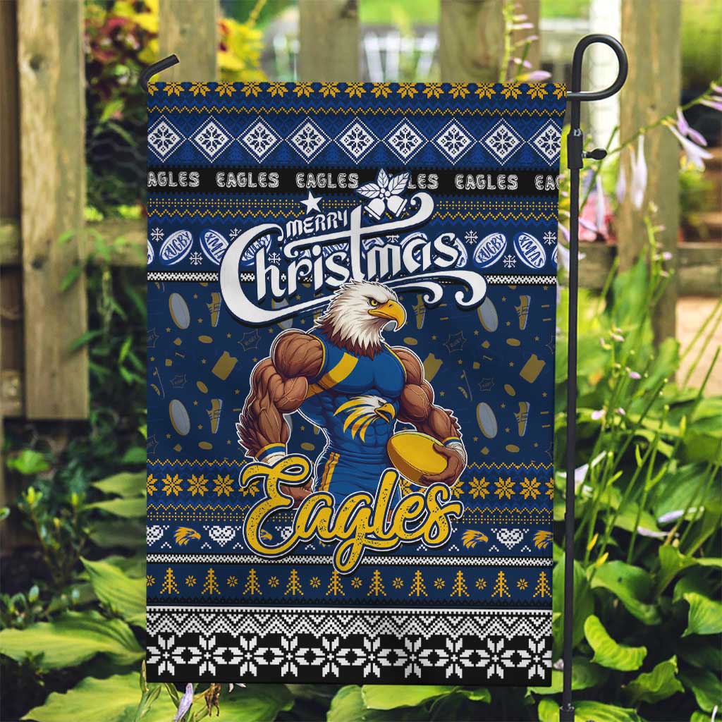 Eagles Football Xmas Garden Flag Australia AFL Mascot - Vibe Hoodie Shop