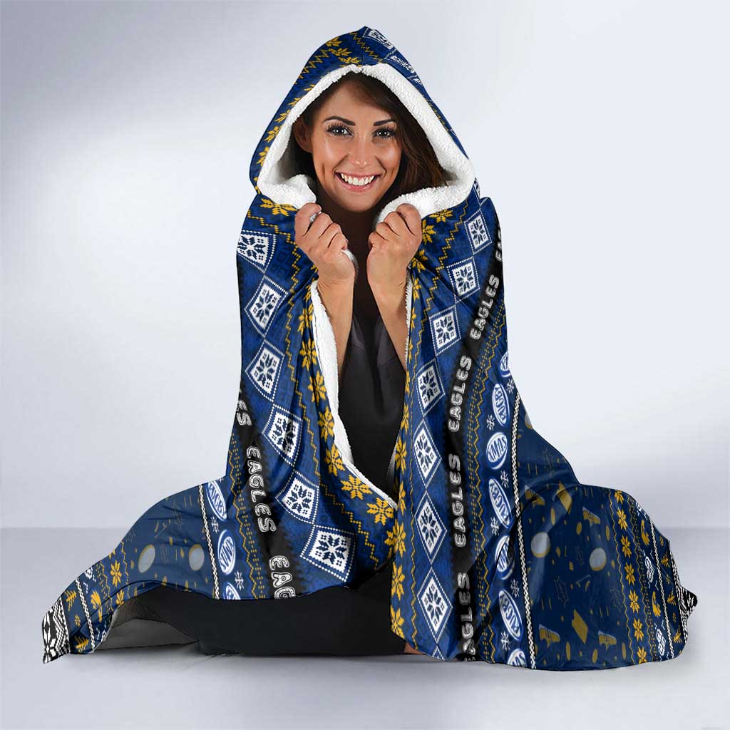 Eagles Football Xmas Hooded Blanket Australia AFL Mascot