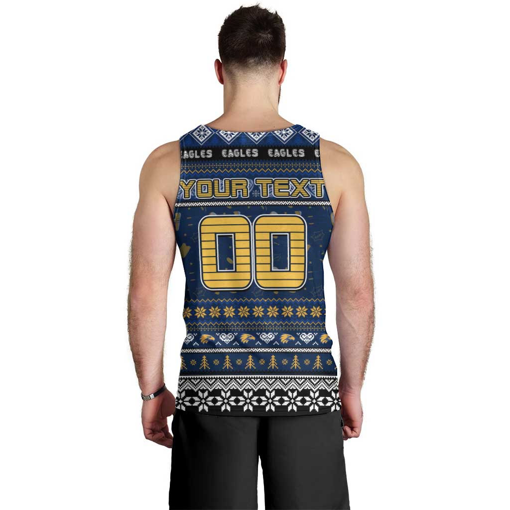 Personalized Eagles Football Xmas Men Tank Top Australia AFL Mascot - Vibe Hoodie Shop