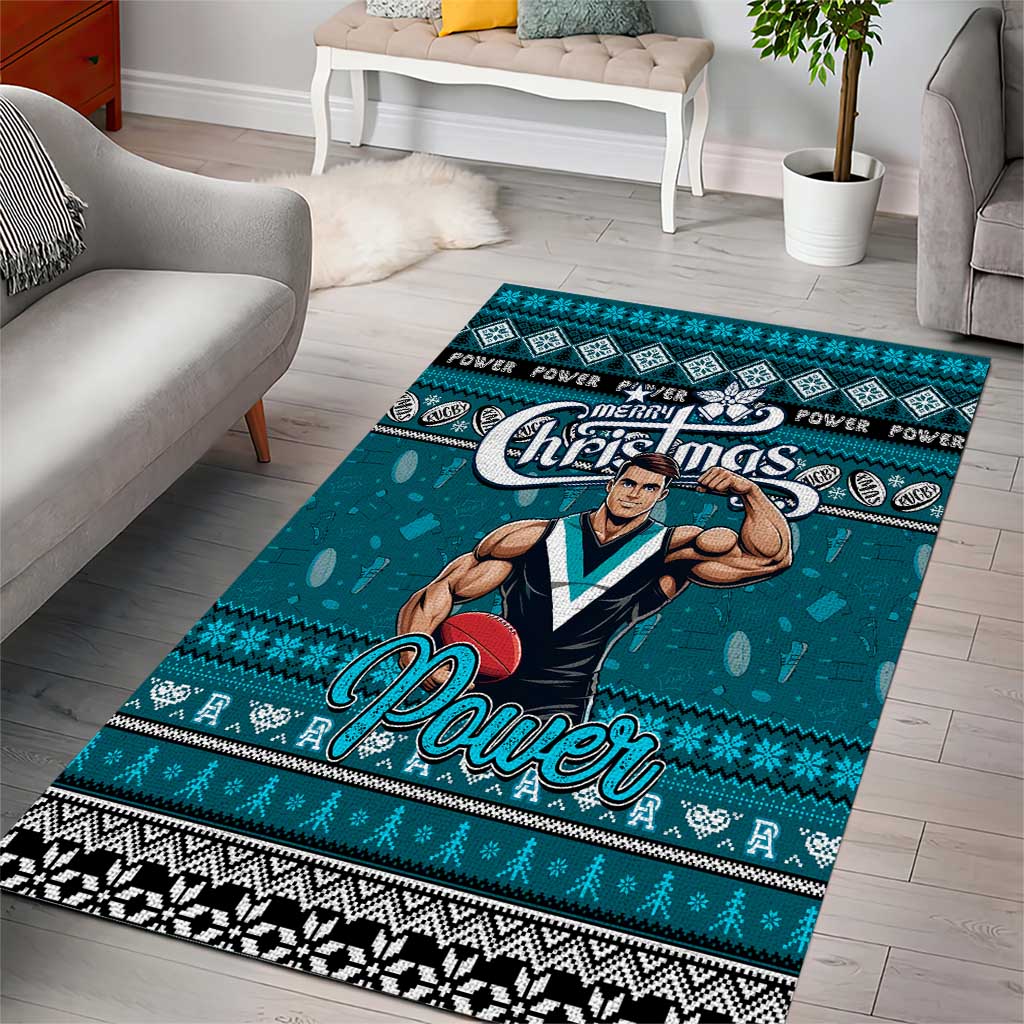 Power Football Xmas Area Rug Australia AFL Mascot - Vibe Hoodie Shop