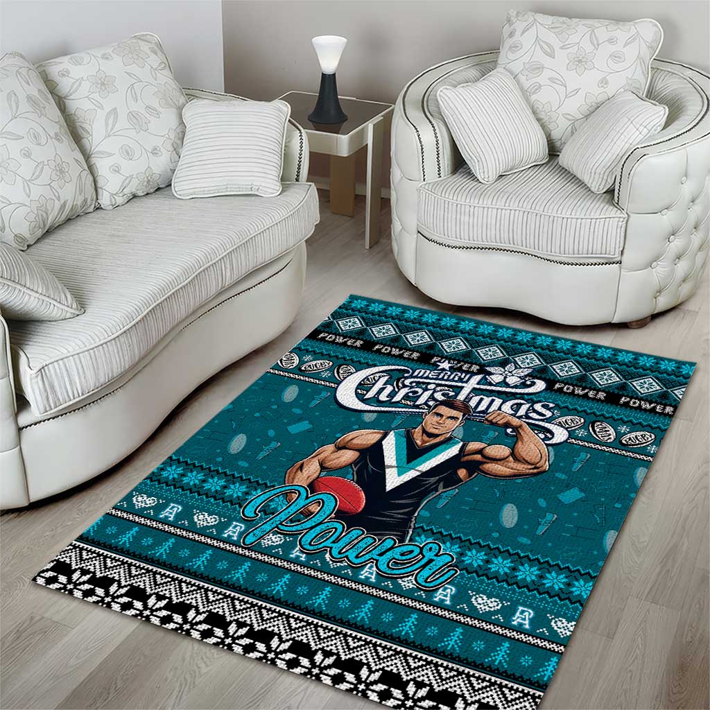 Power Football Xmas Area Rug Australia AFL Mascot - Vibe Hoodie Shop