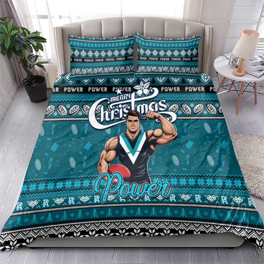 Power Football Xmas Bedding Set Australia AFL Mascot - Vibe Hoodie Shop