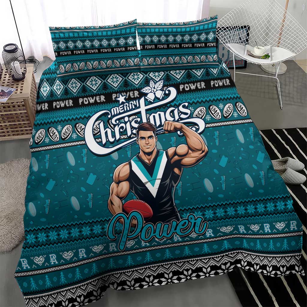 Power Football Xmas Bedding Set Australia AFL Mascot - Vibe Hoodie Shop