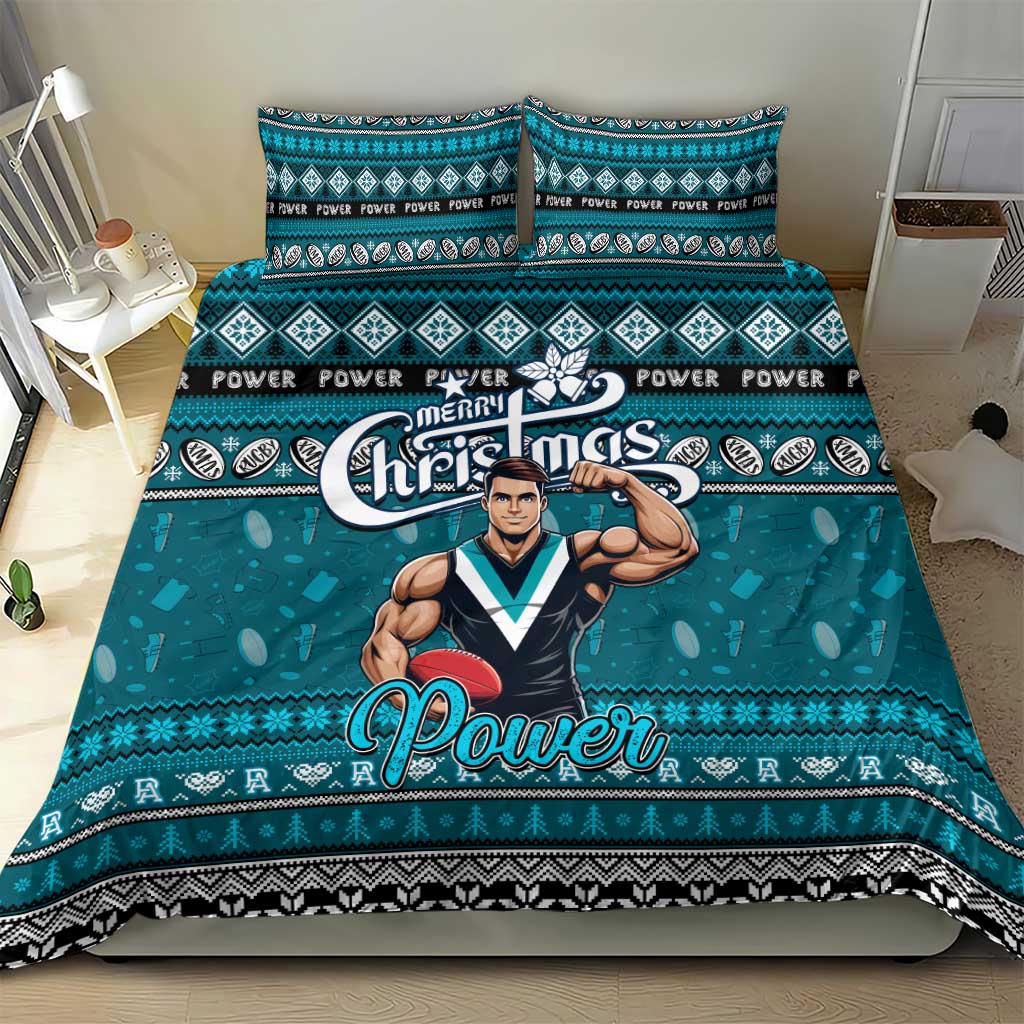 Power Football Xmas Bedding Set Australia AFL Mascot - Vibe Hoodie Shop