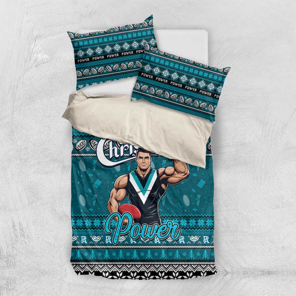 Power Football Xmas Bedding Set Australia AFL Mascot - Vibe Hoodie Shop