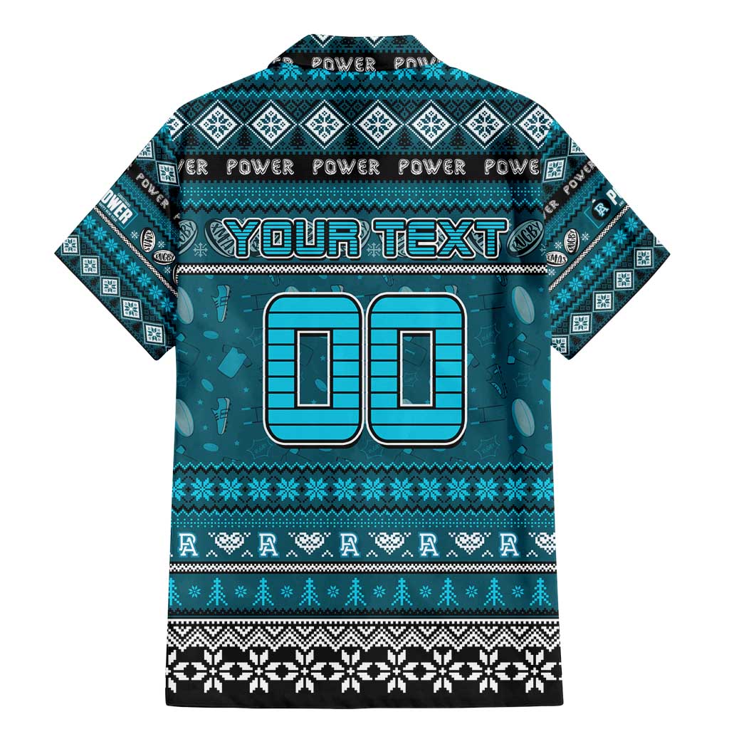 Personalized Power Rugby Xmas Family Matching Mermaid Dress and Hawaiian Shirt Australia AFL Mascot