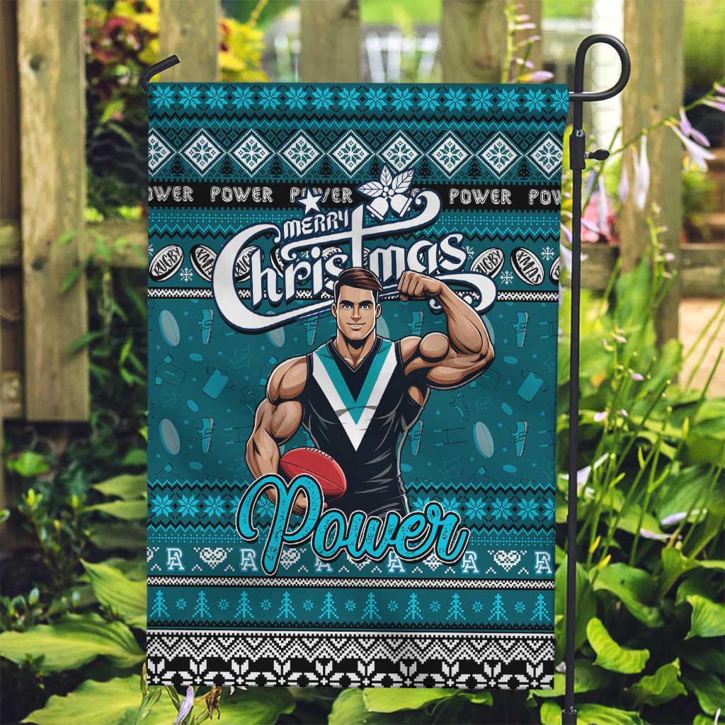 Power Football Xmas Garden Flag Australia AFL Mascot - Vibe Hoodie Shop