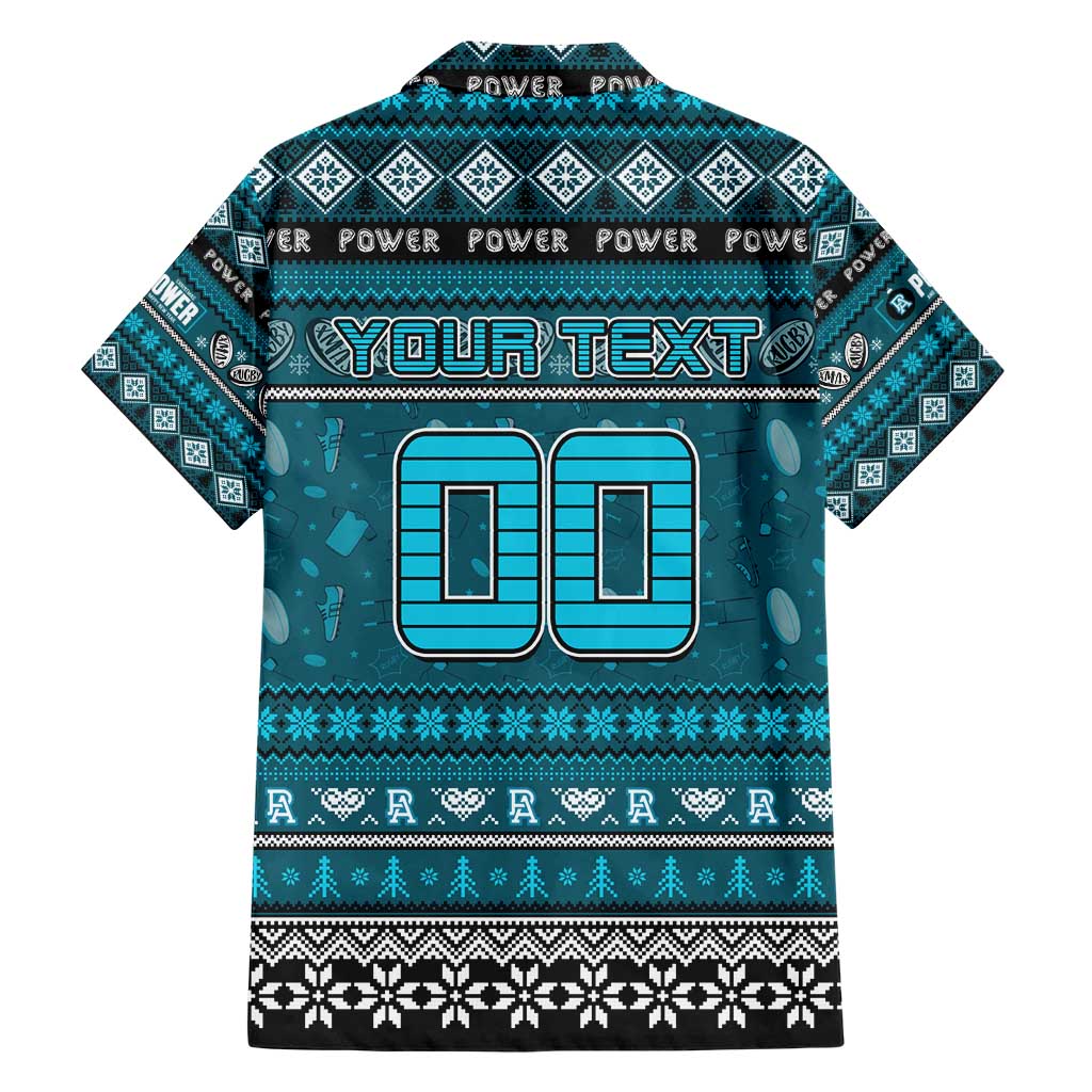 Personalized Power Football Xmas Hawaiian Shirt Australia AFL Mascot - Vibe Hoodie Shop