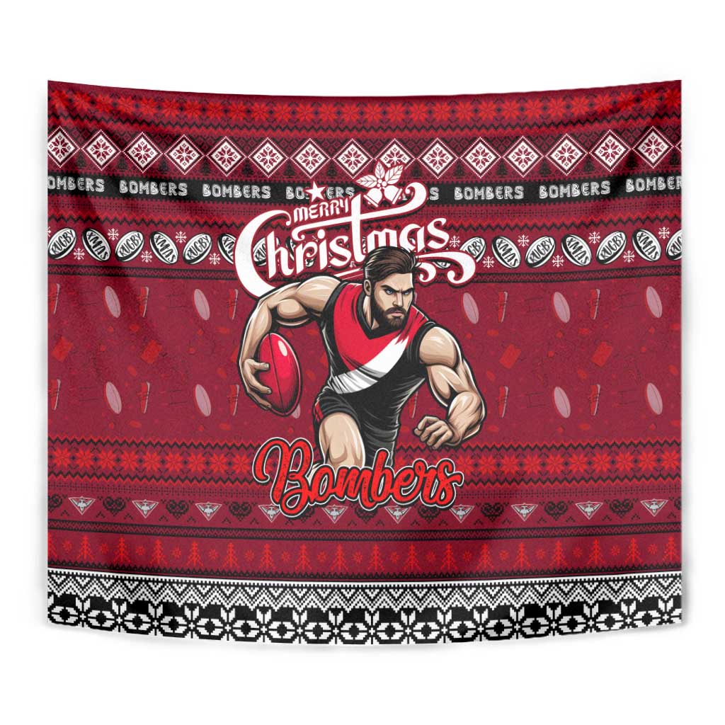 Bombers Football Xmas Tapestry Australia AFL Mascot - Vibe Hoodie Shop