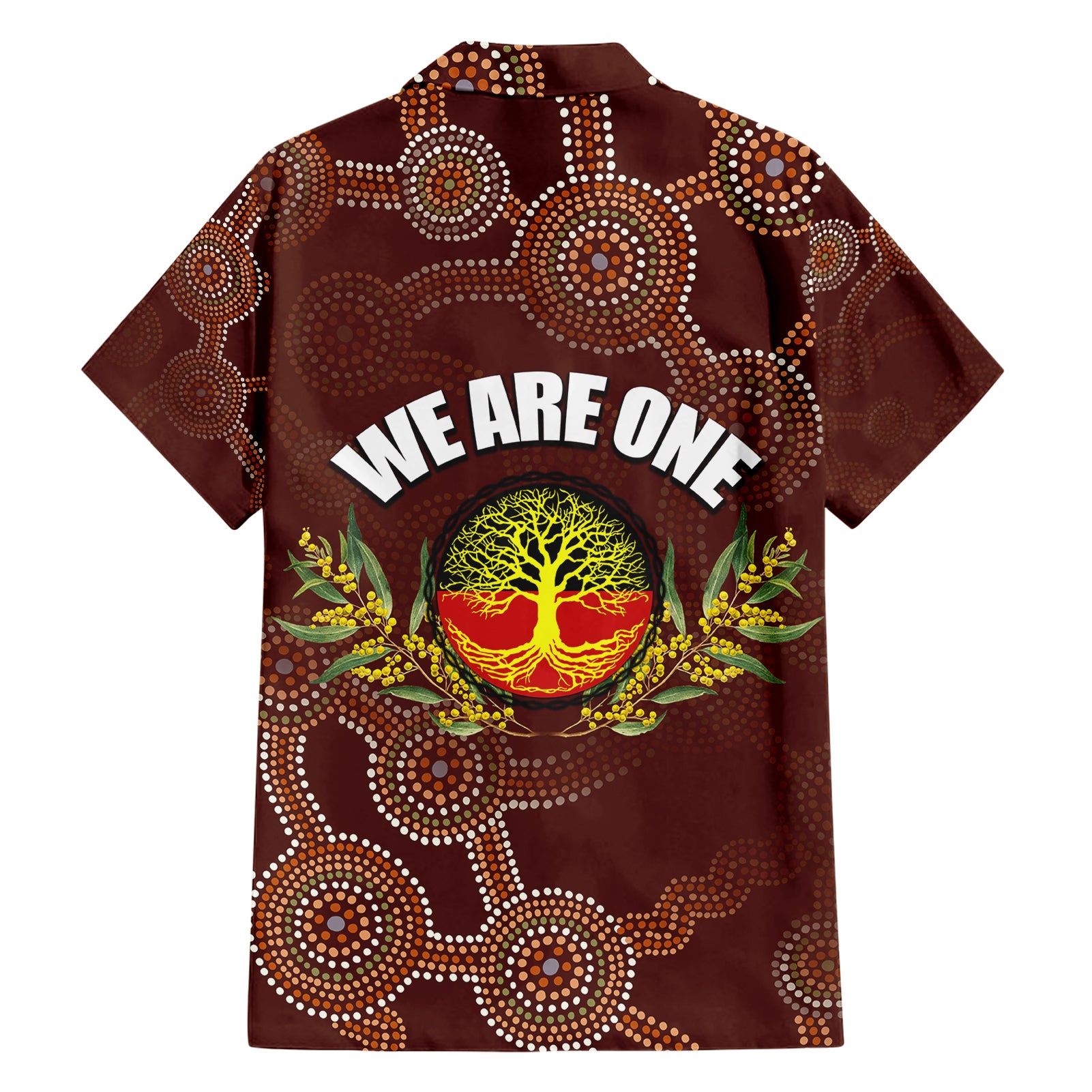 We Are One Koori and Australia Hawaiian Shirt Aboriginal Pattern - Vibe Hoodie Shop