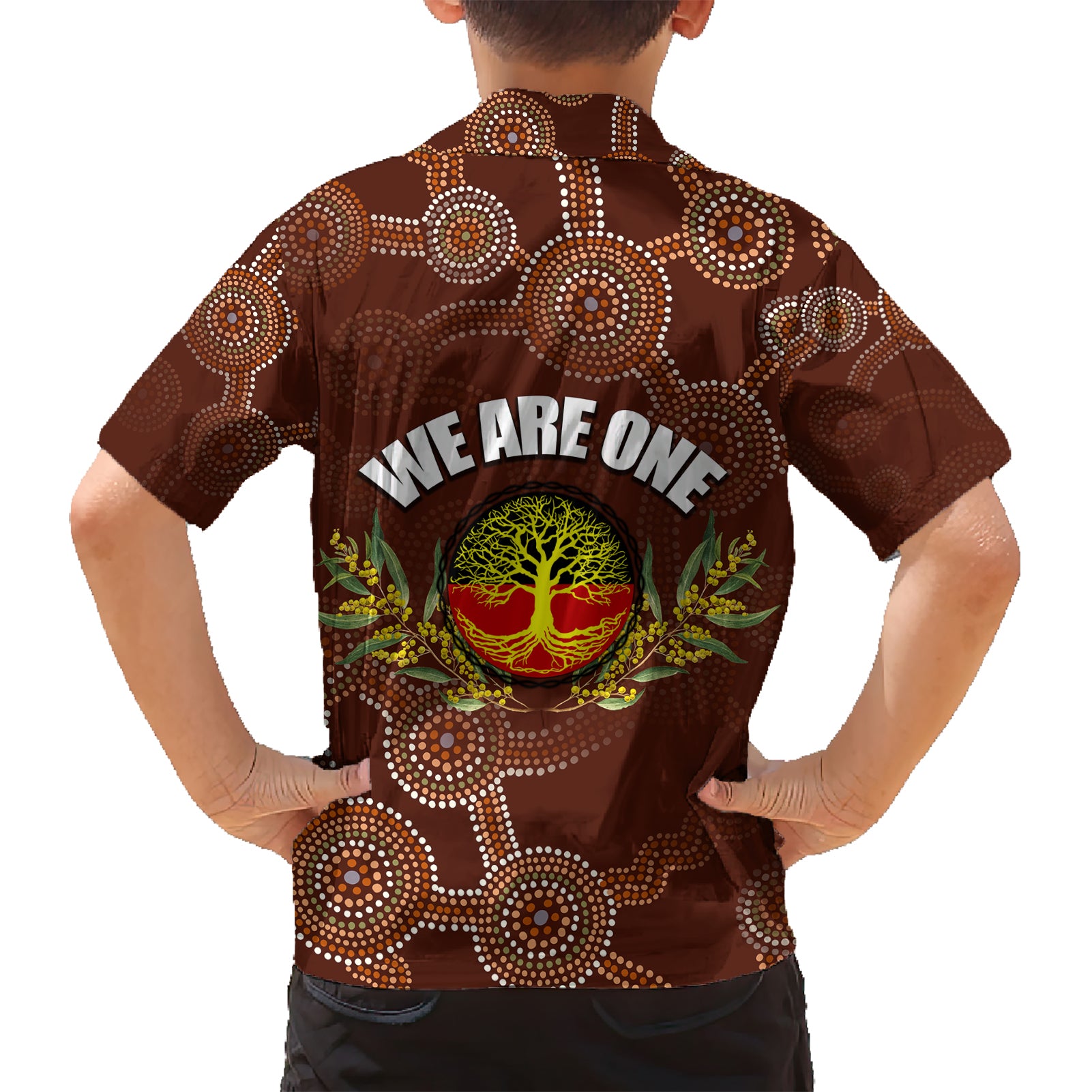 We Are One Koori and Australia Hawaiian Shirt Aboriginal Pattern - Vibe Hoodie Shop