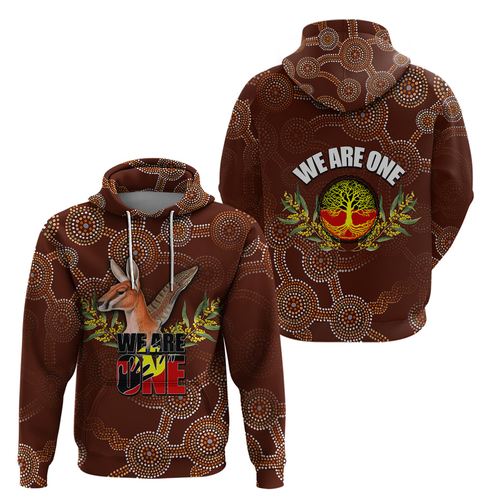 We Are One Koori and Australia Hoodie Aboriginal Pattern - Vibe Hoodie Shop