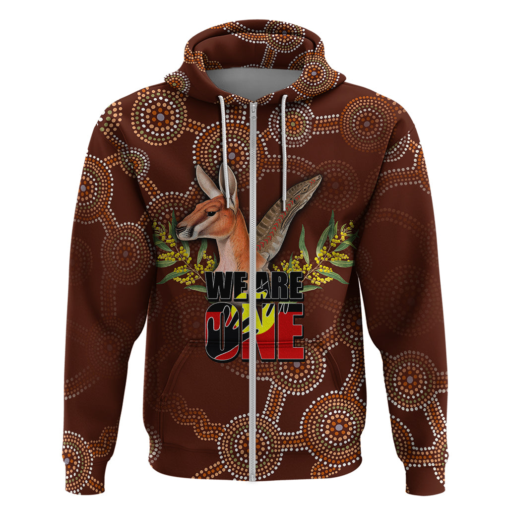 We Are One Koori and Australia Hoodie Aboriginal Pattern - Vibe Hoodie Shop