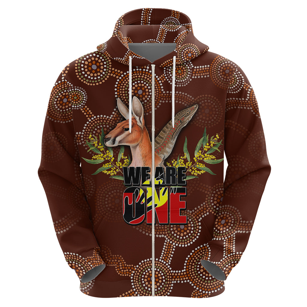 We Are One Koori and Australia Hoodie Aboriginal Pattern - Vibe Hoodie Shop