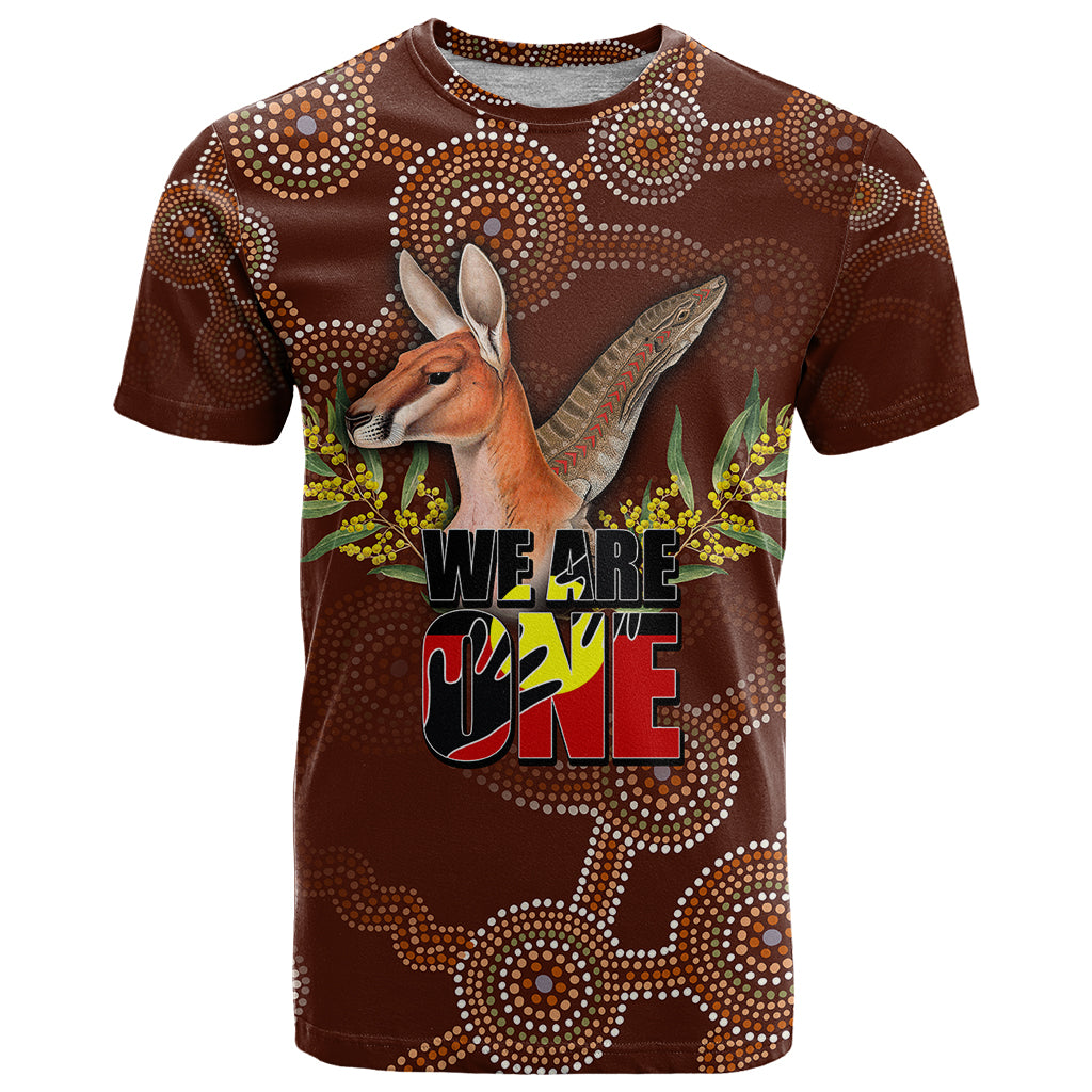 We Are One Koori and Australia T Shirt Aboriginal Pattern - Vibe Hoodie Shop