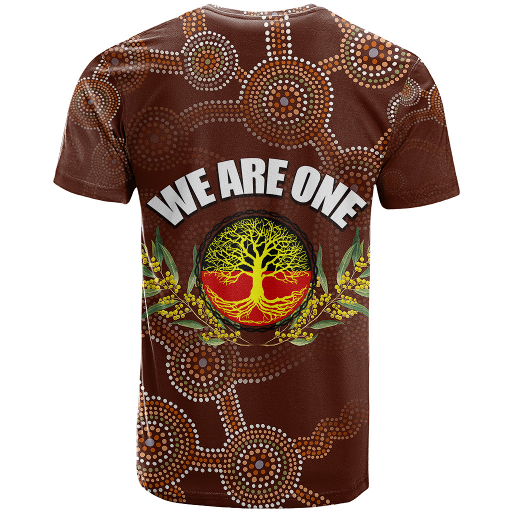 We Are One Koori and Australia T Shirt Aboriginal Pattern - Vibe Hoodie Shop