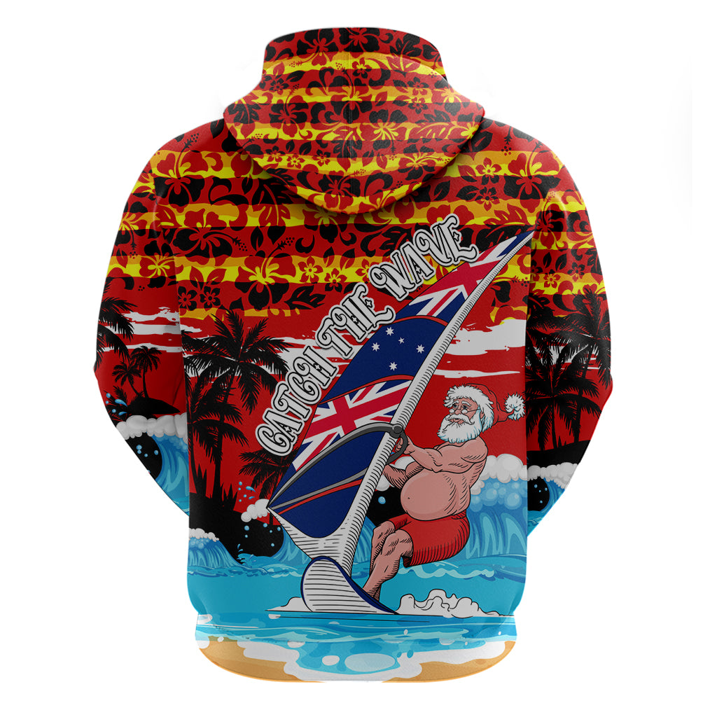 Australia Surfing Christmas Hoodie Catch The Wave - Vibe Hoodie Shop