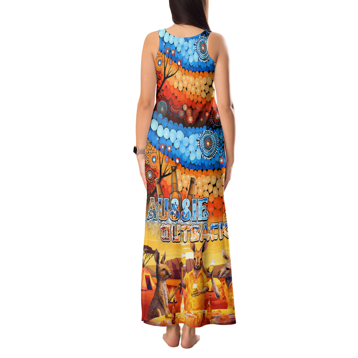 australia-kangaroo-aboriginal-camping-tank-maxi-dress-aussie-outback-camping-with-beer