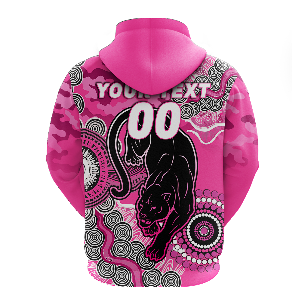 (Custom Personalised) Panthers Rugby ANZAC Day Camouflage Indigenous Art Hoodie - LT12 - Vibe Hoodie Shop