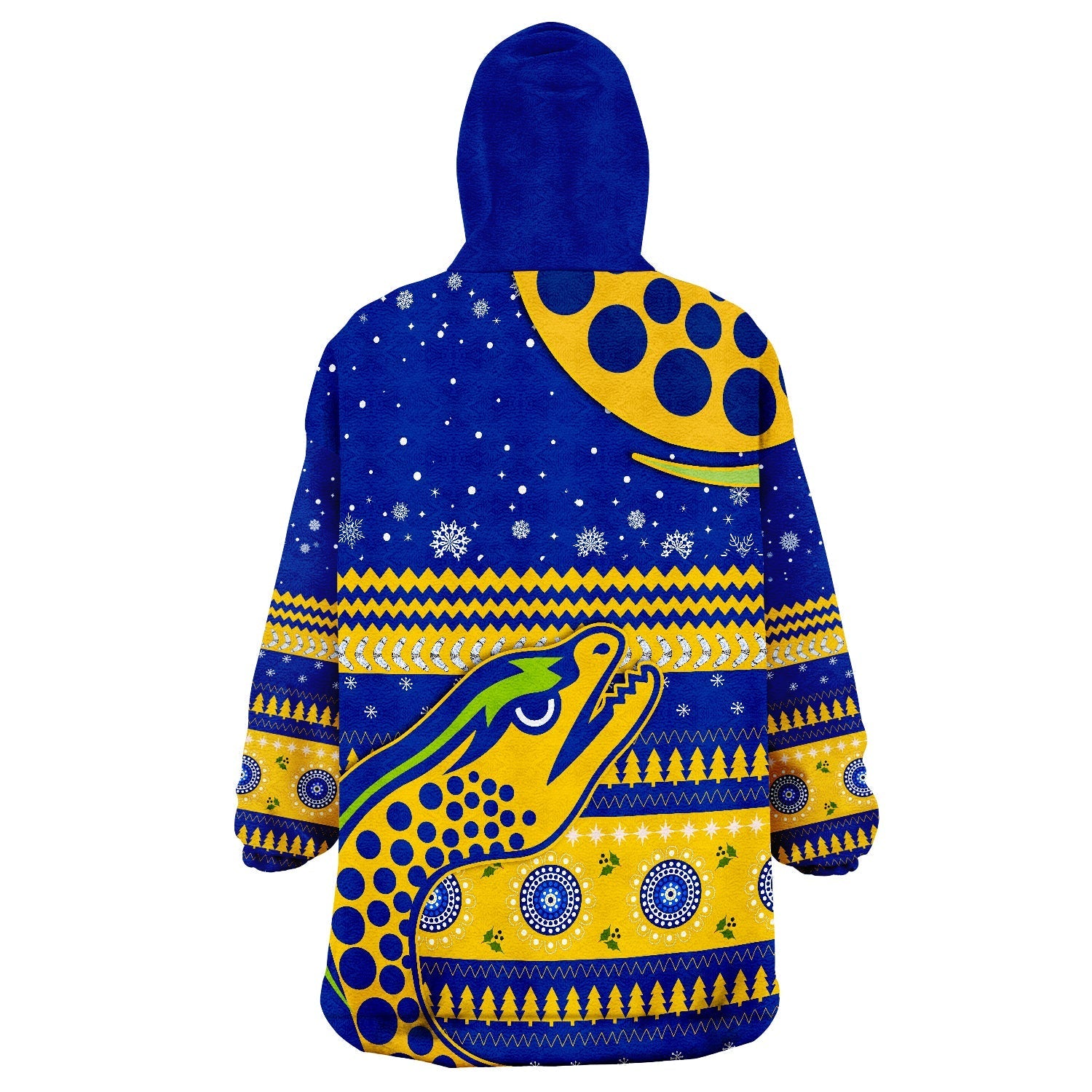 Eels Unique Merry Christmas Parramatta Wearable Blanket Hoodie - Vibe Hoodie Shop