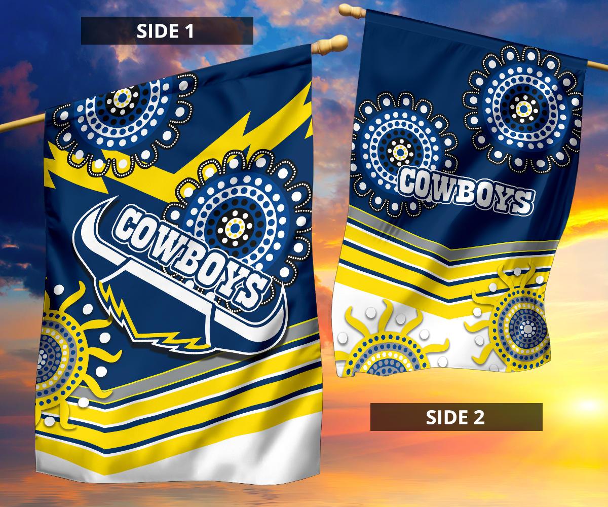 Proud Cowboys Flag Indigenous North Queensland - Vibe Hoodie Shop