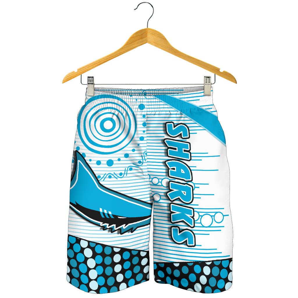 Sharks Men Shorts Cronulla Indigenous Unique - Vibe Hoodie Shop