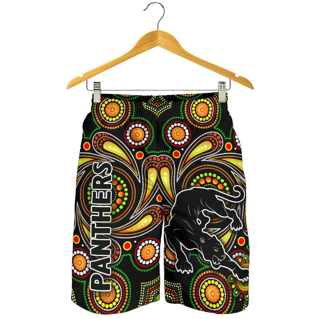 Penrith Men Shorts Panthers Indigenous Vibes - Vibe Hoodie Shop