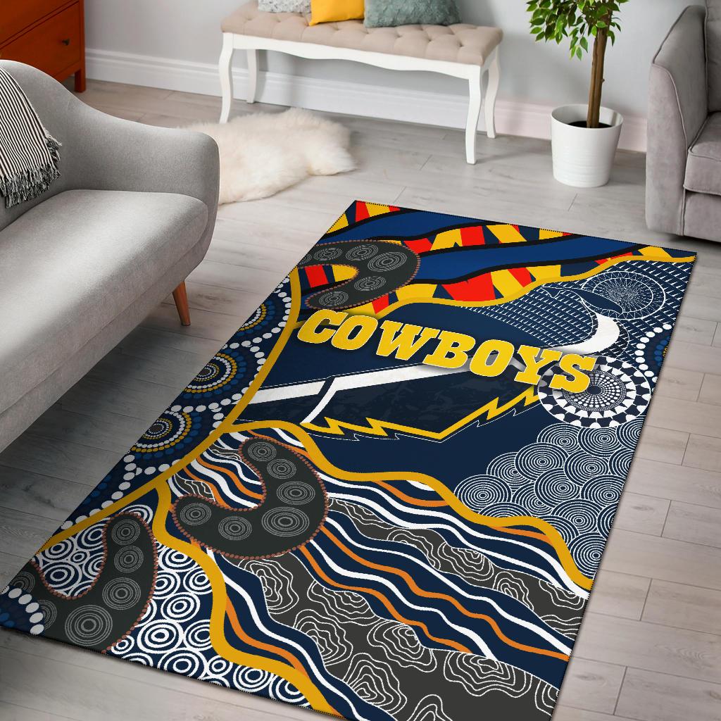 Cowboys Area Rug Unique Indigenous - Vibe Hoodie Shop