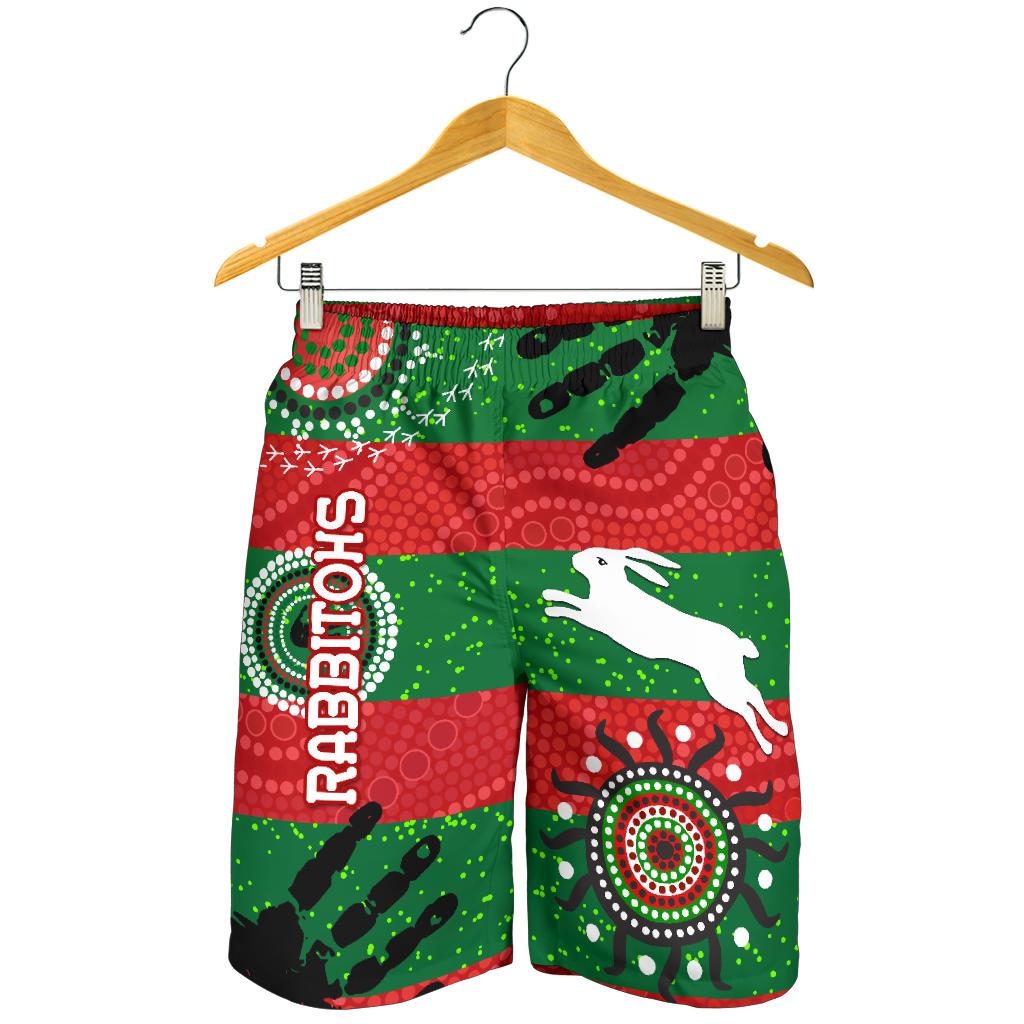 South Sydney Rabbitohs Indigenous Men Shorts Country Style No.1 - Vibe Hoodie Shop