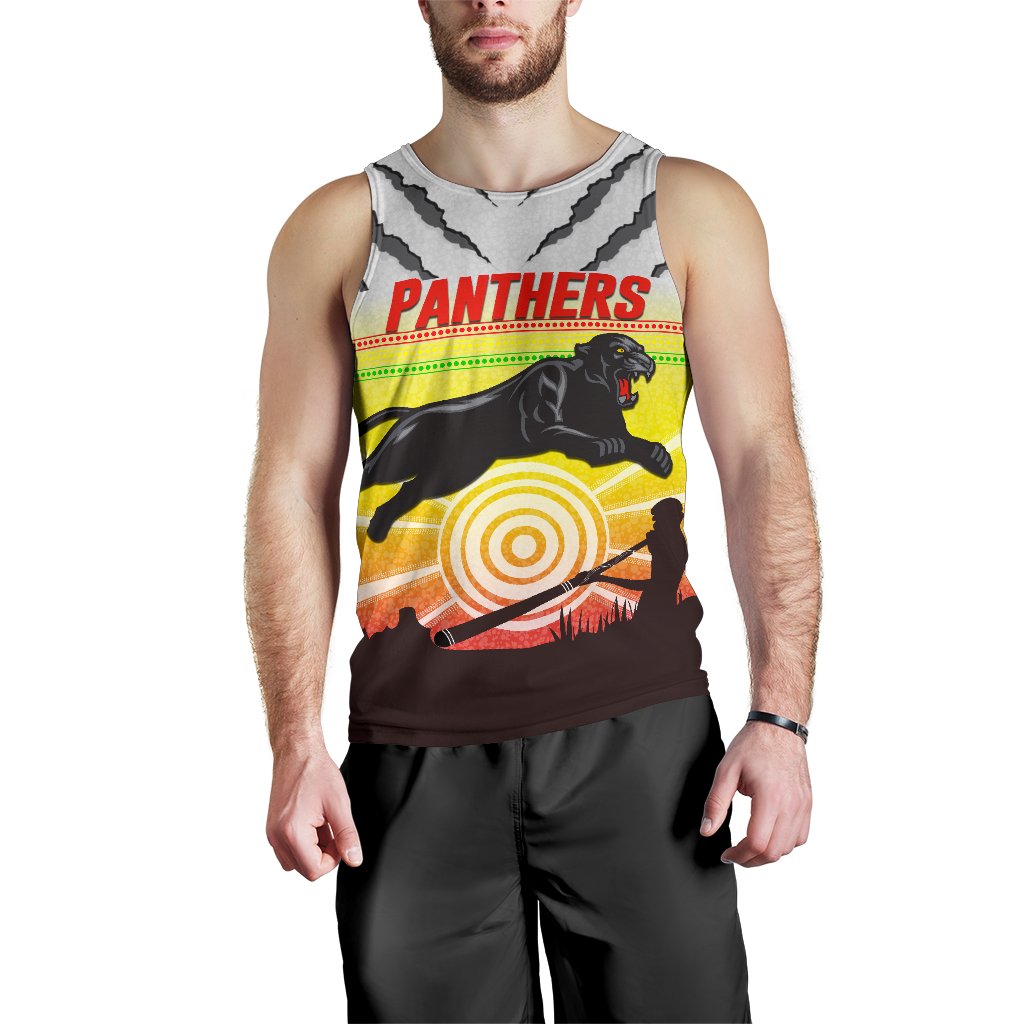 Panthers Men's Tank Top Indigenous Setting Sun - Vibe Hoodie Shop
