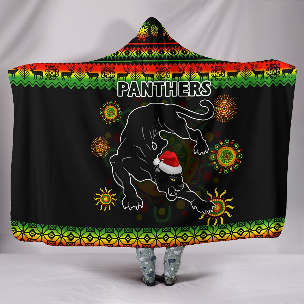 penrith-panthers-christmas-hooded-blanket-indigenous