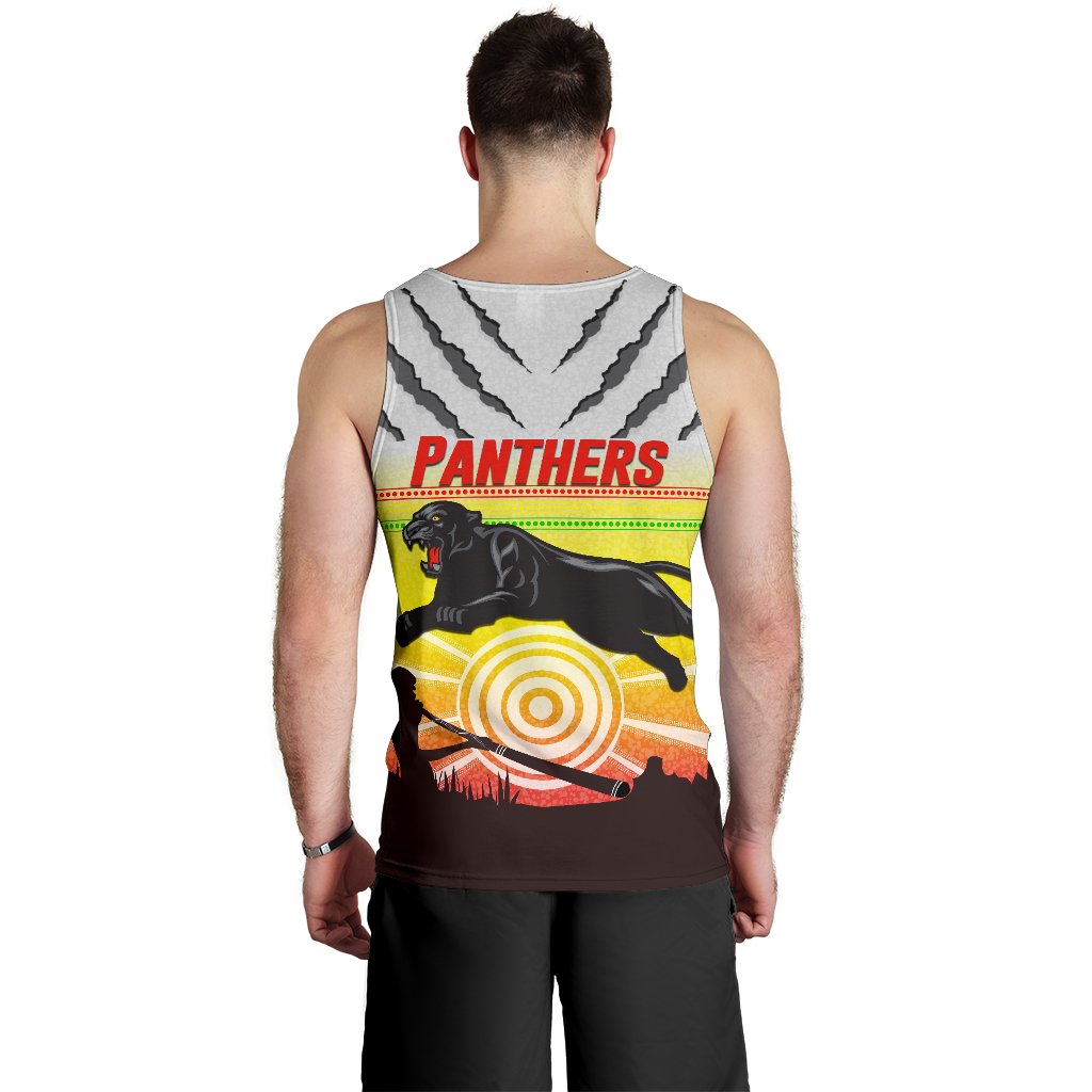 Panthers Men's Tank Top Indigenous Setting Sun - Vibe Hoodie Shop