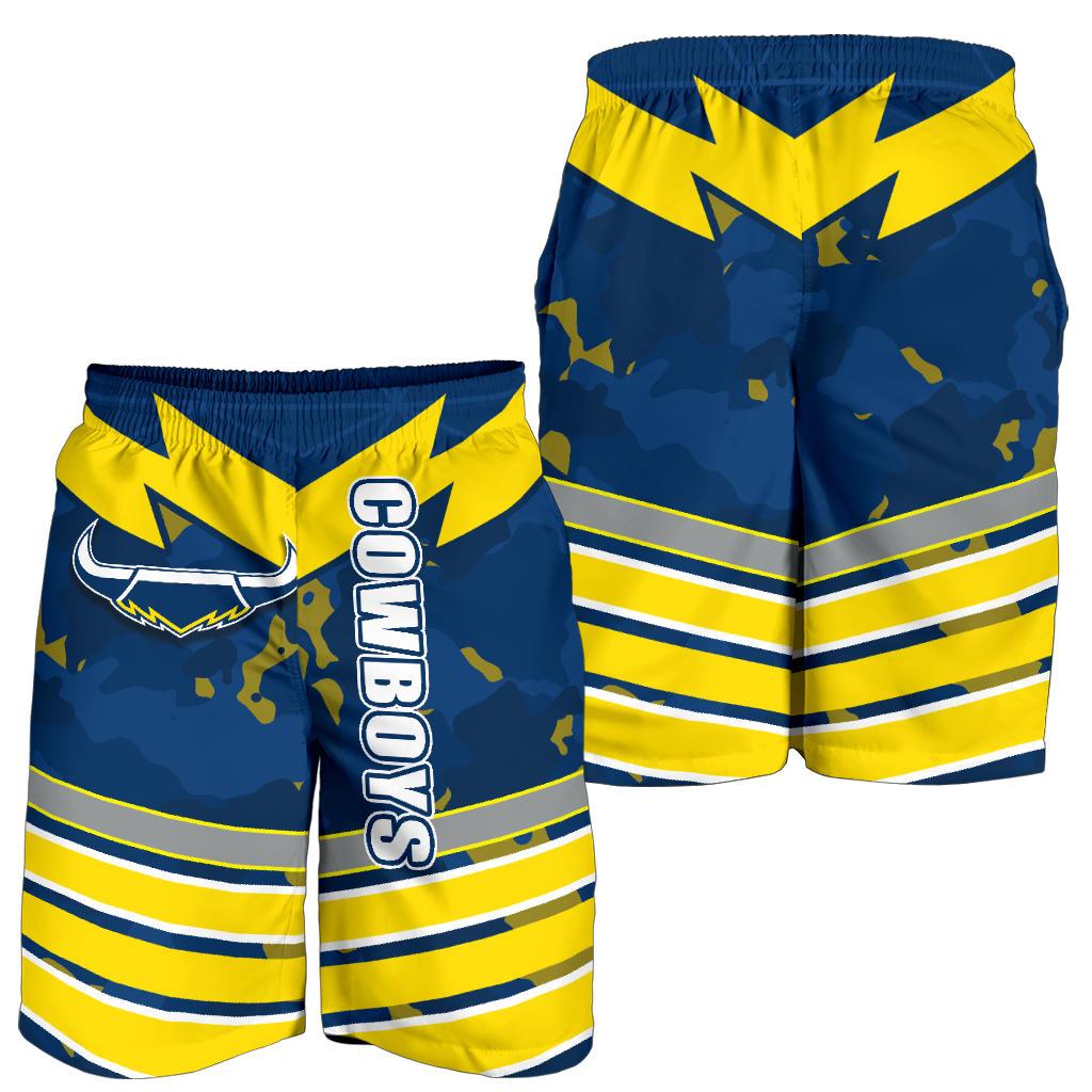 Camouflage Cowboys ANZAC Men Shorts North Queensland - Vibe Hoodie Shop