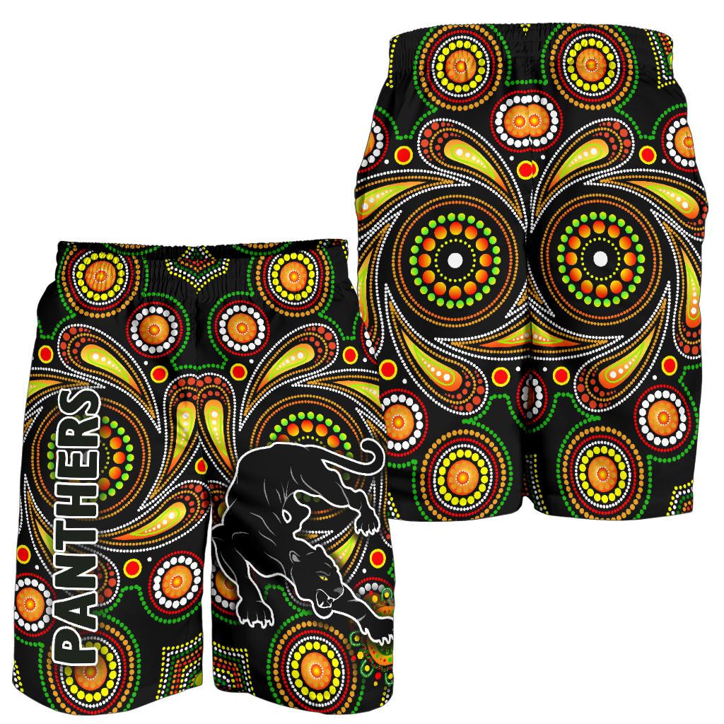 Penrith Men Shorts Panthers Indigenous Vibes - Vibe Hoodie Shop