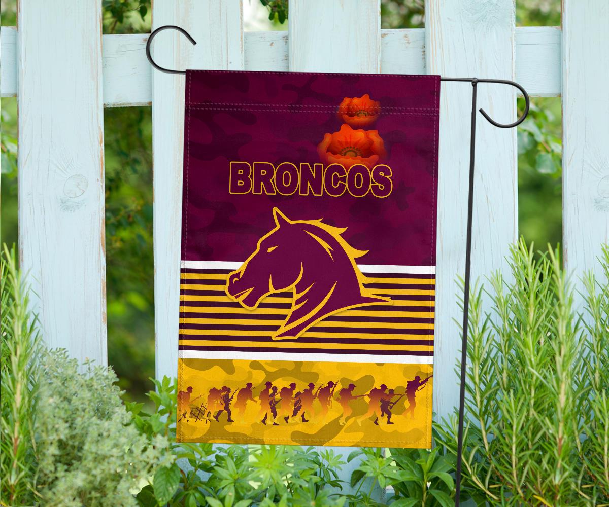 Brisbane Broncos Flag ANZAC Day Simple Style - Maroon - Vibe Hoodie Shop